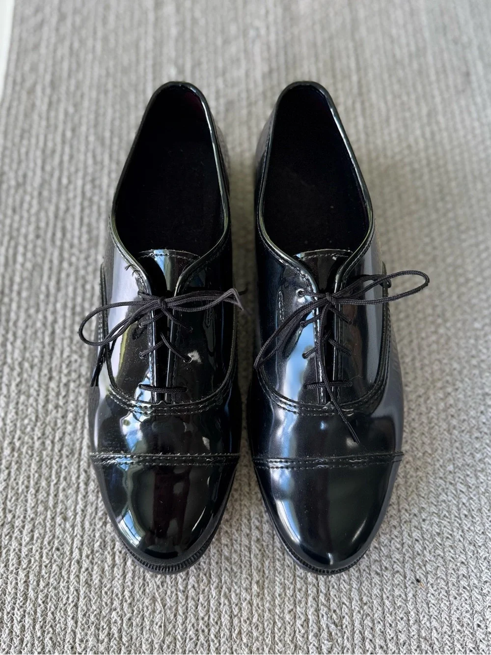 Gateway Formal Footwear Black Patent Leather Formal Dress Shoes Size 9WW 2 PAIRS